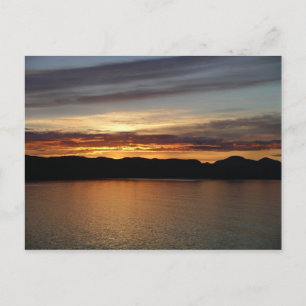 Alaskan Sunset II Mooie Alaska fotografie Briefkaart