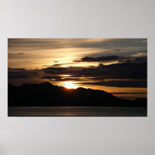 Alaskan Sunset III Beauful Alaska-fotografie Poster