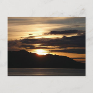 Alaskan Sunset III Mooie Alaska fotografie Briefkaart