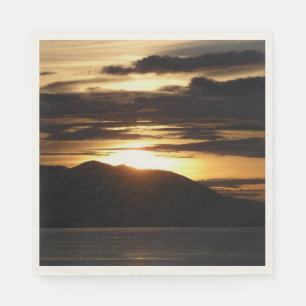 Alaskan Sunset III Mooie Alaska fotografie Servet