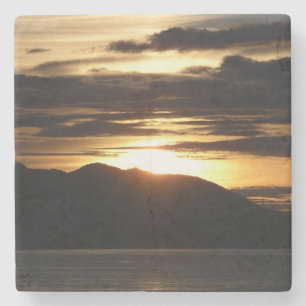 Alaskan Sunset III Mooie Alaska fotografie Stenen Onderzetter