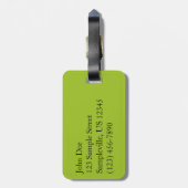 Alaskan Temperate Rainforest Bagagelabel (Achterkant verticaal)