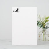 Alaskan Timber Wolf Stationery Briefpapier (Staand voorkant)