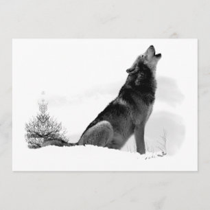 Alaskan Timber Wolf Uitnodiging