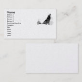 Alaskan Timber Wolf Visitekaartje (Voorkant / Achterkant)