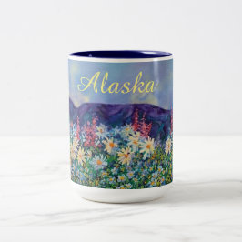 Alaskan Tisha's tuin Tweekleurige Koffiemok