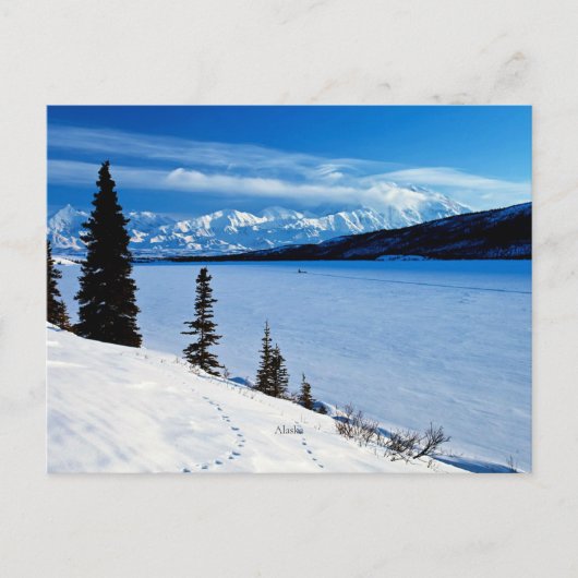 Alaskanlandschap, met opschrift, briefkaart (Voorkant)