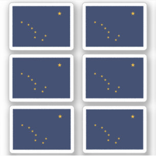 Alaskanvlag, Amerikaanse staatsvlag Sticker