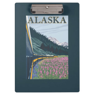AlaskaRailroad en Fireweed Vintage Travel Klembord