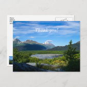 Alaska's Exit Glacier Valley Hartelijk dank Briefkaart (Voorkant / Achterkant)