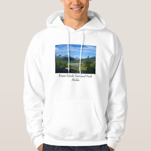 Alaska's Exit Glacier Valley Hoodie (Voorkant)