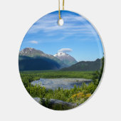 Alaska's Exit Glacier Valley Keramisch Ornament (Links)