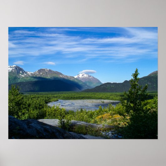 Alaska's Exit Glacier Valley Poster (Voorkant)