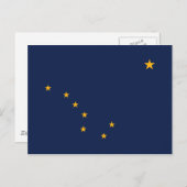 Alaska's vlag briefkaart (Voorkant / Achterkant)