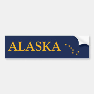 Alaska's vlag bumpersticker