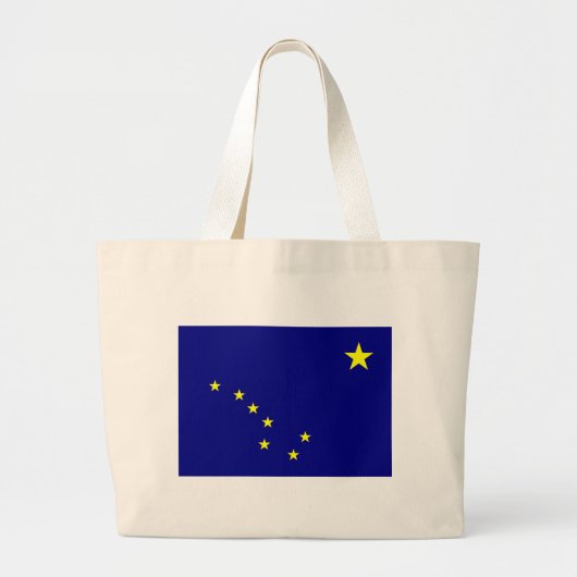 Alaska's vlag grote tote bag (Voorkant)