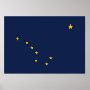 Alaska's vlag poster