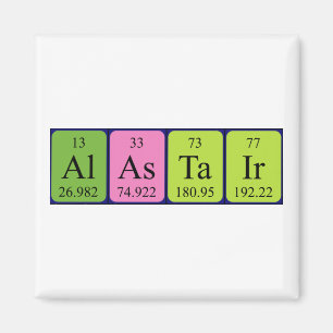 Alastair periodieke table name magnet magneet