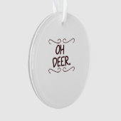 Alastor Oh Deer Creative Art Desig Acryl ornament (voorkant)