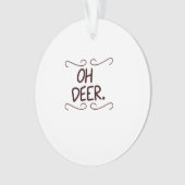 Alastor Oh Deer Creative Art Desig Acryl ornament (voorkant)