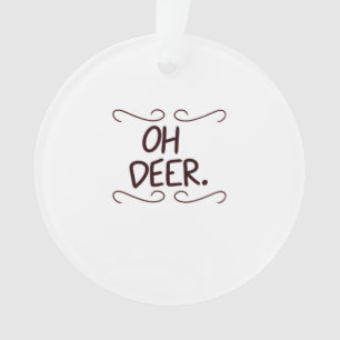 Alastor Oh Deer Creative Art Desig Acryl ornament