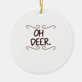 Alastor Oh Deer Creative Art Design Keramisch Ornament (Voorkant)