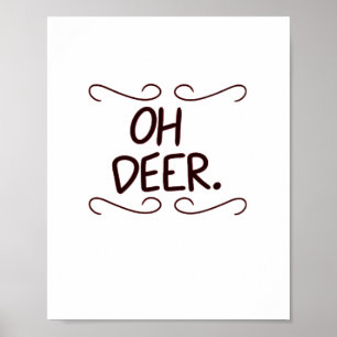 Alastor Oh Deer Creative Art Design  Poster