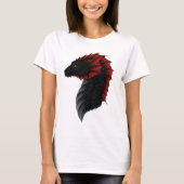Alavon Dragon Profiel van de vrouw T-shirt (Voorkant)