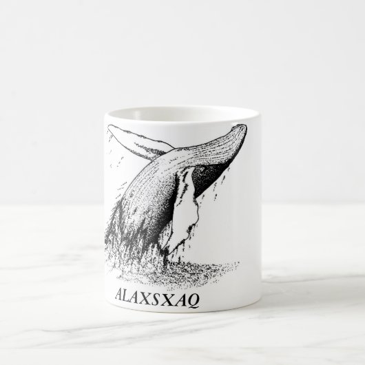 ALAXSXAQ - KoffieMok - Humpback Whale Graphic (Center)