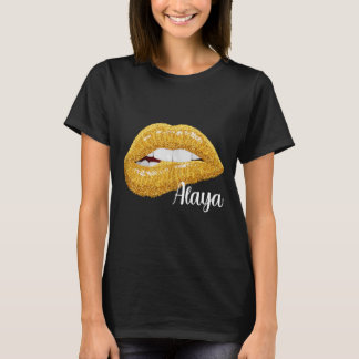 Alaya - cadeau met eerste naam zonder mouwen t-shirt