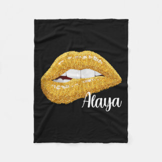 Alaya - Eerste Naam Cadeau Mouwloos Fleece Deken