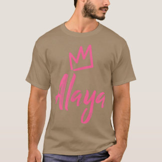 Alaya the QueenPink Crown & Name of Women genaamd T-shirt