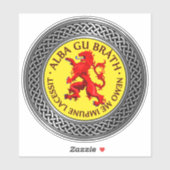 Alba Gu Brath Lion Rampant Knot Sticker (Vel)