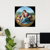 Alba Madonna - Raphael Fine Art Poster (Thuiskantoor)