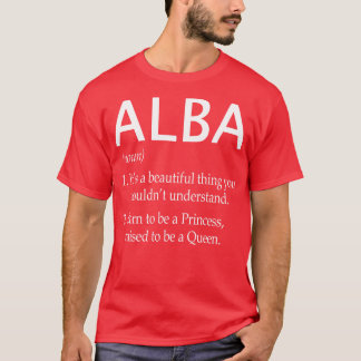 Alba naam cadeau t-shirt