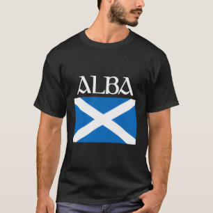 Alba Scotland Flag Leine Graphic Schots-Gaelisch P T-shirt