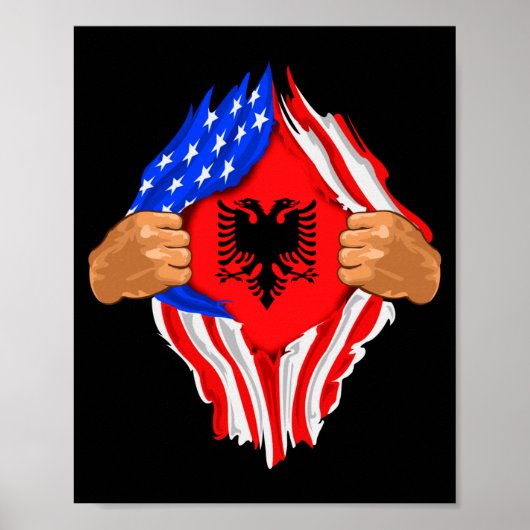 Albanees bloed in mij poster (Voorkant)