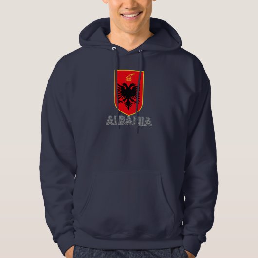 Albanees Emblem Hoodie (Voorkant)