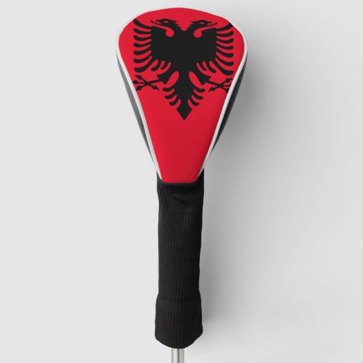 Albanees Hoesje met dubbel Eagle Golf Golfheadcover (Voorkant)