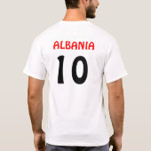 Albanees Shirt T-Shirt nummer 10 (Achterkant)