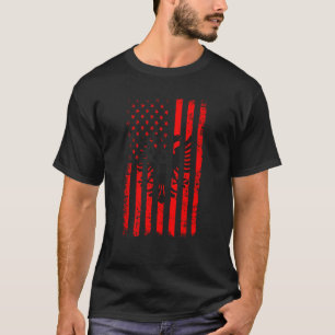 Albanese Amerikaanse Vlag Albanië Amerika Trots Er T-shirt