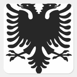 Albanese Eagle. Vierkante Sticker
