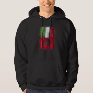 Albanese Italiaanse liefde Albanië en Italië Hoodie