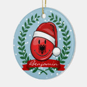 Albanese kerststijl keramisch ornament (Links)