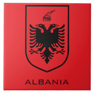 Albanese Nationale Wapen Erfgoedinkt Tegeltje