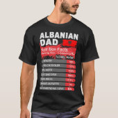 Albanese pap Nutrition Facts Serving Size Tshirt (Voorkant)