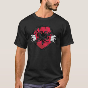Albanese pure rots vlag Black T-shirt