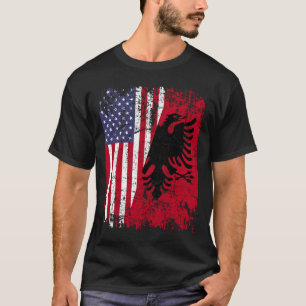 ALBANESE ROOTS Rode Adelaar Half Amerikaans ALBANI T-shirt