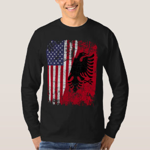 ALBANESE ROOTS Rode Adelaar Half Amerikaans ALBANI T-shirt