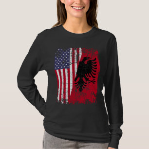 ALBANESE ROOTS Rode Adelaar Half Amerikaans ALBANI T-shirt
